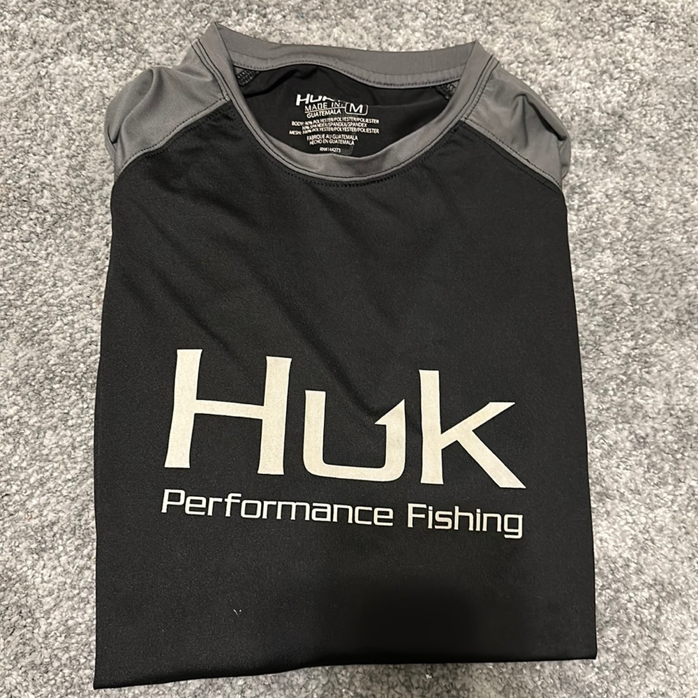 men’s HUK fishing shirt